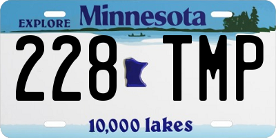 MN license plate 228TMP
