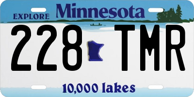 MN license plate 228TMR