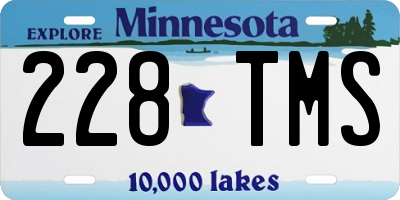 MN license plate 228TMS
