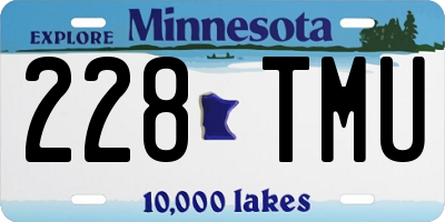 MN license plate 228TMU