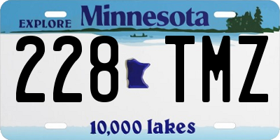 MN license plate 228TMZ