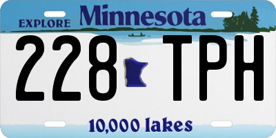 MN license plate 228TPH