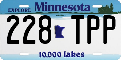 MN license plate 228TPP