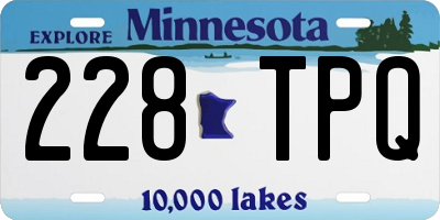 MN license plate 228TPQ