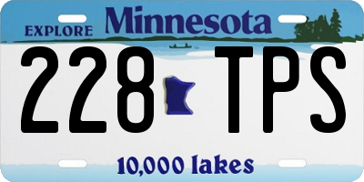 MN license plate 228TPS