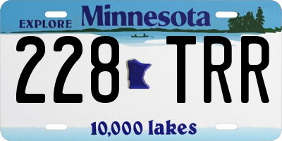 MN license plate 228TRR