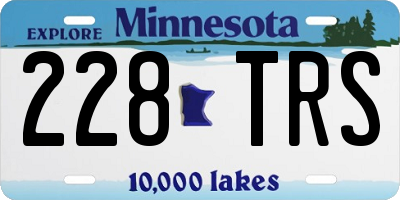 MN license plate 228TRS