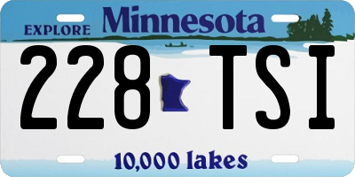MN license plate 228TSI