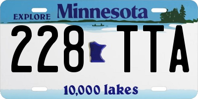 MN license plate 228TTA