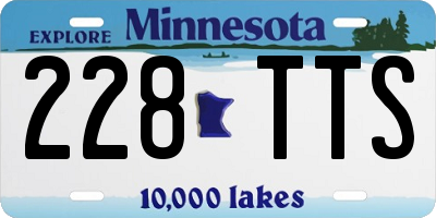 MN license plate 228TTS
