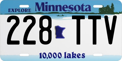 MN license plate 228TTV