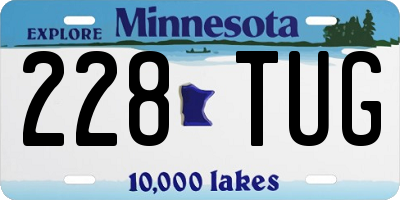 MN license plate 228TUG