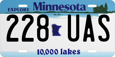 MN license plate 228UAS