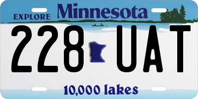 MN license plate 228UAT