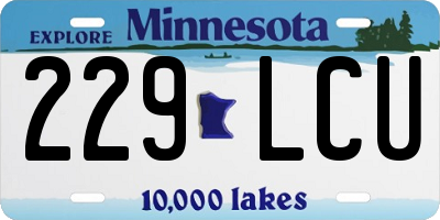 MN license plate 229LCU