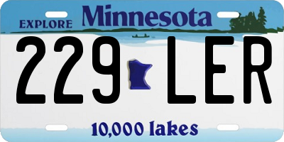 MN license plate 229LER