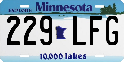 MN license plate 229LFG
