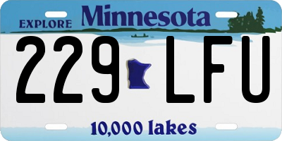 MN license plate 229LFU