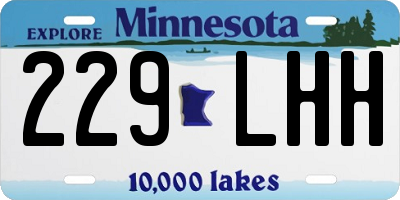 MN license plate 229LHH