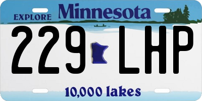 MN license plate 229LHP