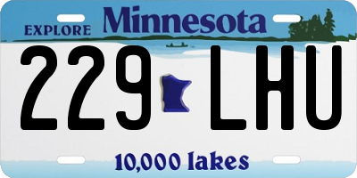 MN license plate 229LHU
