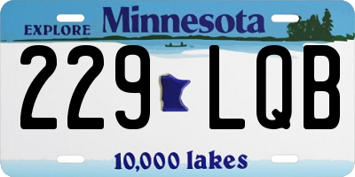 MN license plate 229LQB