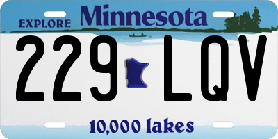 MN license plate 229LQV