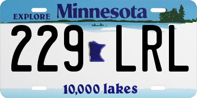 MN license plate 229LRL