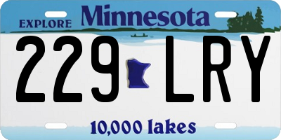 MN license plate 229LRY