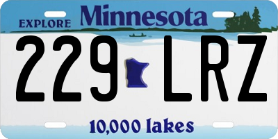 MN license plate 229LRZ