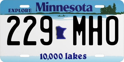 MN license plate 229MHO