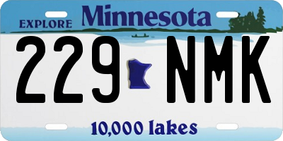 MN license plate 229NMK