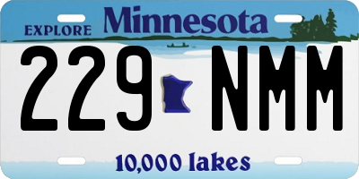MN license plate 229NMM