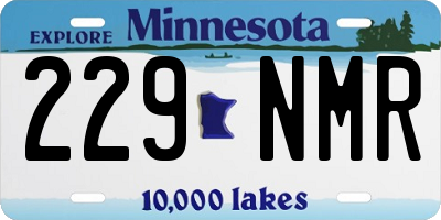 MN license plate 229NMR