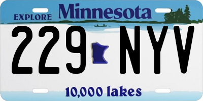 MN license plate 229NYV