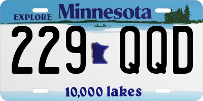 MN license plate 229QQD