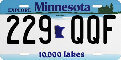 MN license plate 229QQF
