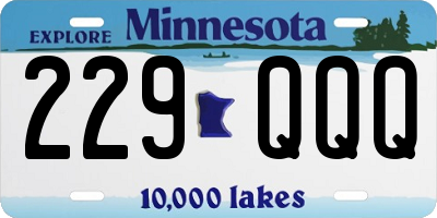 MN license plate 229QQQ