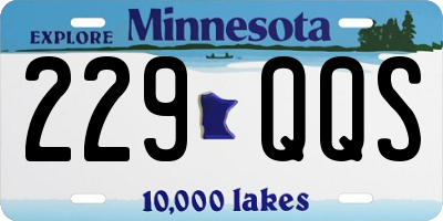 MN license plate 229QQS
