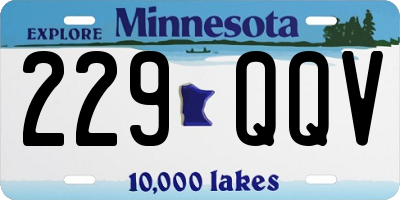 MN license plate 229QQV
