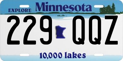 MN license plate 229QQZ