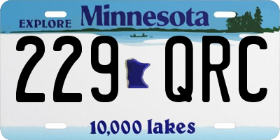 MN license plate 229QRC