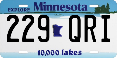 MN license plate 229QRI