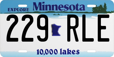 MN license plate 229RLE