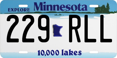 MN license plate 229RLL