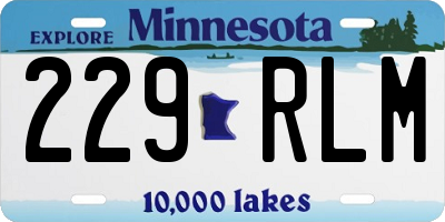 MN license plate 229RLM