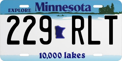 MN license plate 229RLT