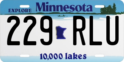 MN license plate 229RLU