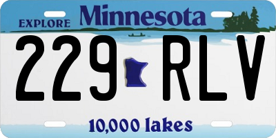 MN license plate 229RLV