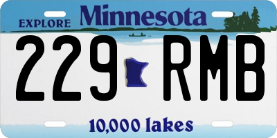 MN license plate 229RMB